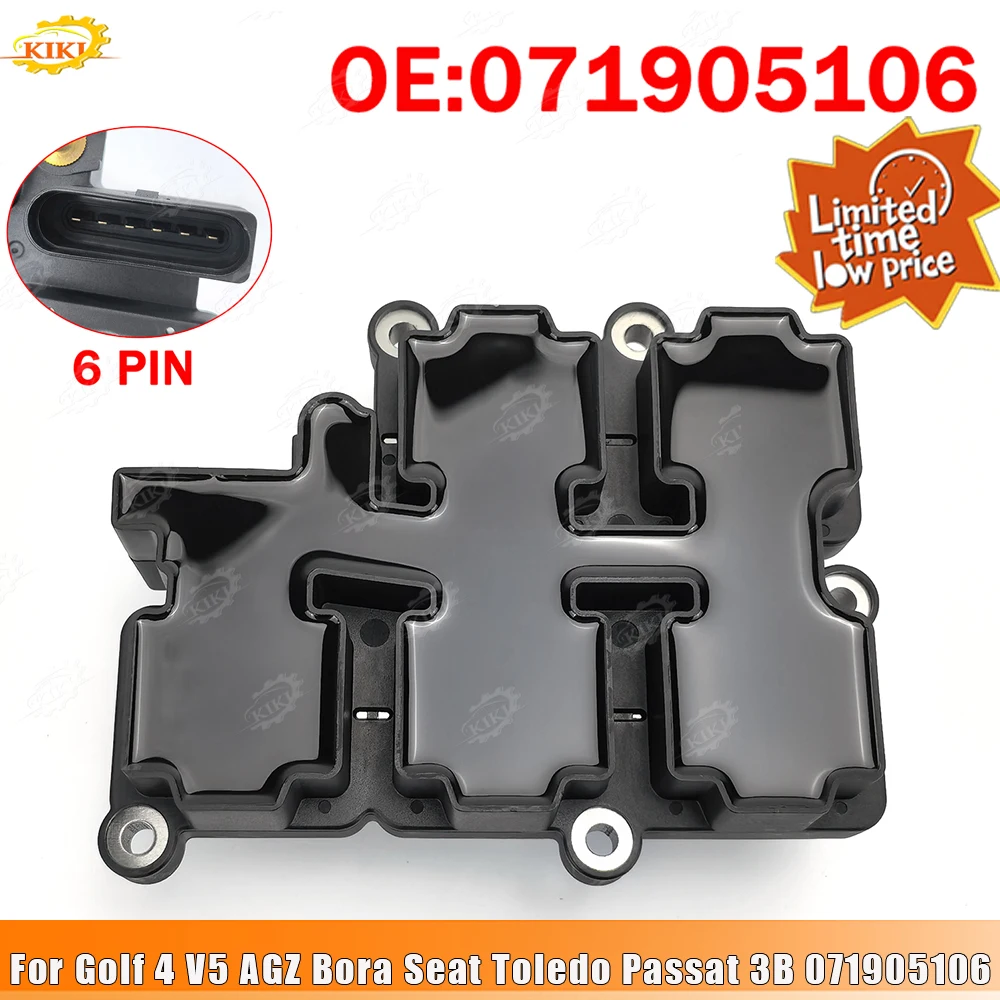 071905106 Engine Ignition Coil For VW Golf 4 Bora Passat 3B Seat Toledo V5 AGZ Electrical System Replacement Automotive Parts