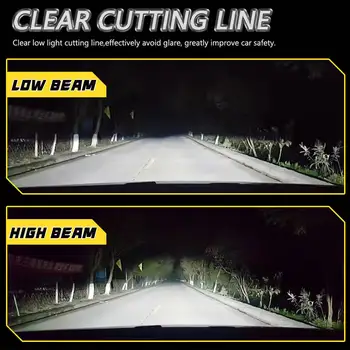 H7 H4 LED Canbus 車燈 1:1 迷你尺寸汽車頭燈帶風扇 800000LM 超亮無線渦輪霧燈燈泡 6000K 汽車燈 6 最佳銷售 H7 LED頭燈 - №6