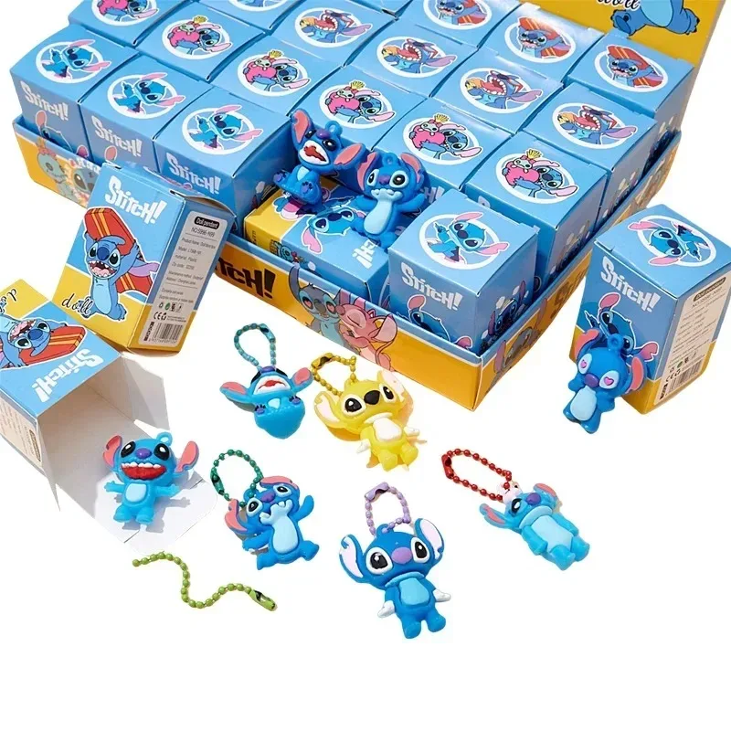 جديد جودة عالية ديزني غرزة أنيمي الشكل اللعب لطيف ليلو غرزة مفتاح سلسلة صندوق غامض لعبة الكبار هدايا عيد الميلاد عيد الميلاد #4