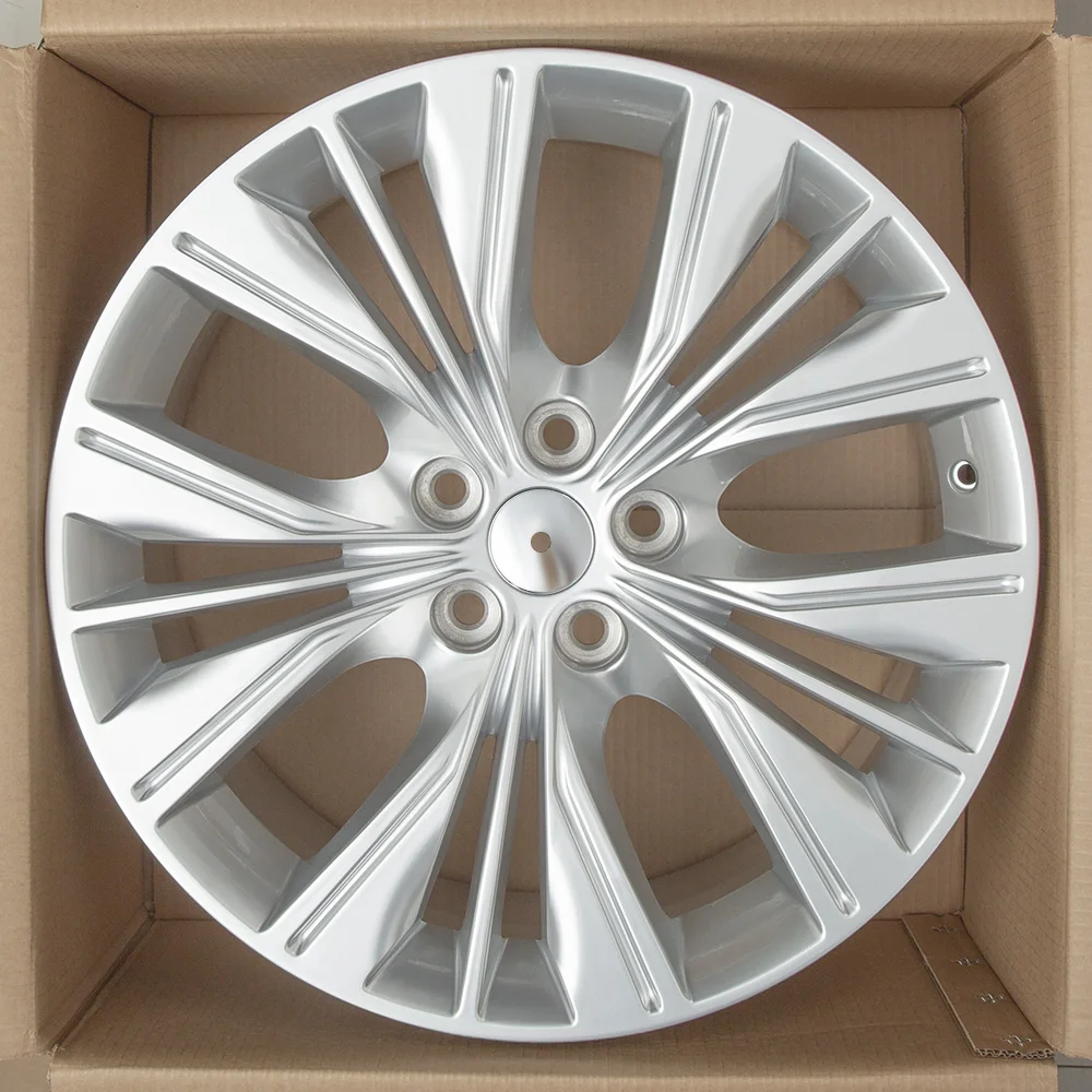 

20x8.5 Inch Silver Machined Face Alloy Wheel Rim for Chevrolet Impala 2014-2020 5x120mm Bolt Pattern 45mm Offset 67.1mm Hub Bore Direct Replacement