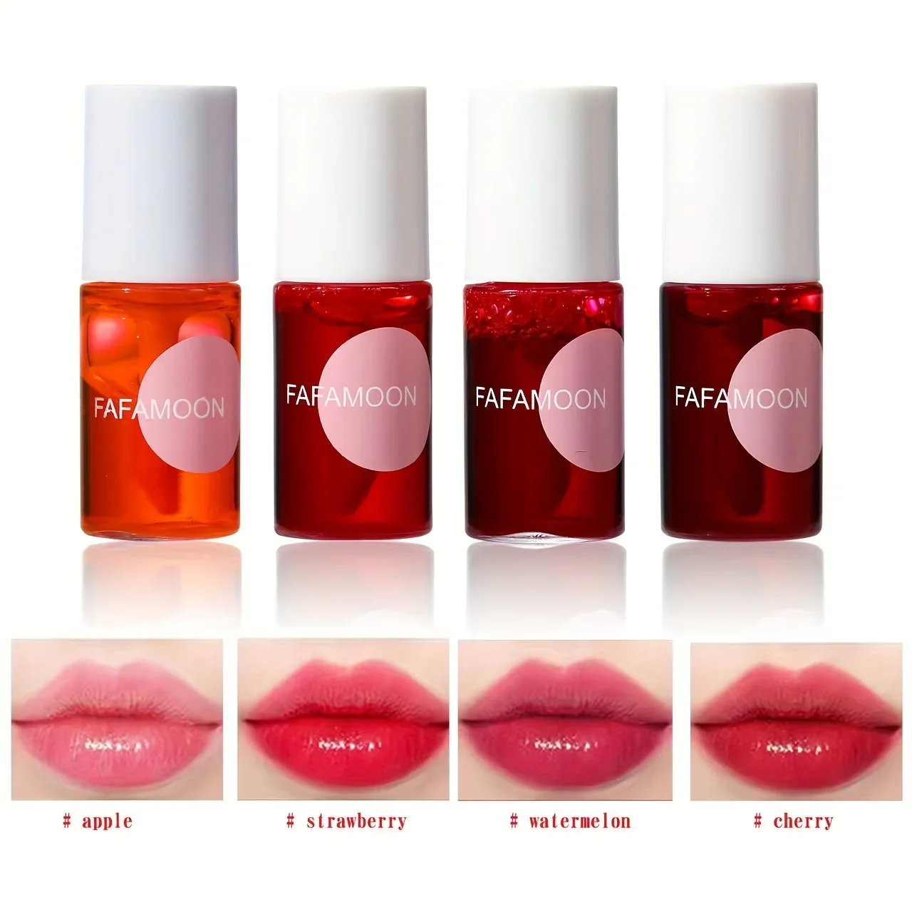 Fruity Lip Tint Water Gloss Tint Moisturizing Non-transfer Liquid Lipstick Long-Lasting Water Tint Hydrating Lip Makeup  gloss