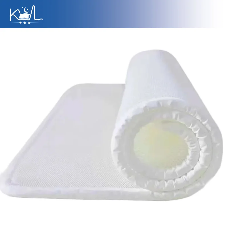 Portable Breathable 3D Air Fiber Honeycomb Mattress Topper, Machine Washable & Moisture-Proof Thin Cooling Pad, Anti-Mildew
