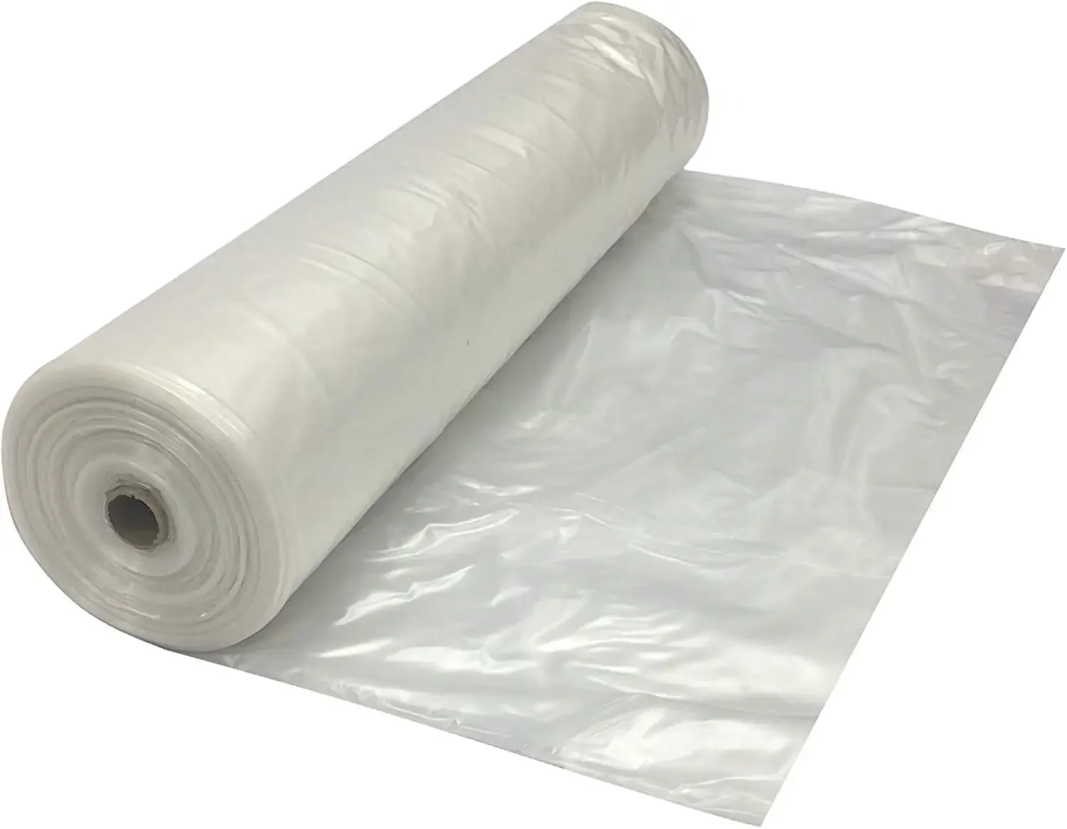 Clear Plastic Sheeting - 4 mil - (40' x 100') - Thick Plastic Sheeting, Heavy Duty Polyethylene Film, Drop Cloth Vapor Barrier