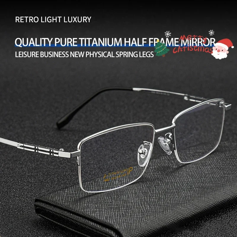 

OLLYMURS мужские фотохромные очки из чистого титана в полуоправе, модные деловые солнцезащитные очки, дизайнерские мужские очки, женские солнцезащитные очки