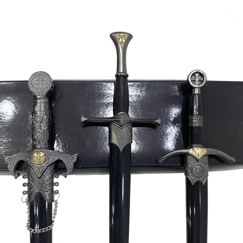 35cm Medieval Sword Game Weapons Model Unsharpened Decorative Sword Cosplay Stage Performance Prop Collectible Ornament Boy Gift - view 2
