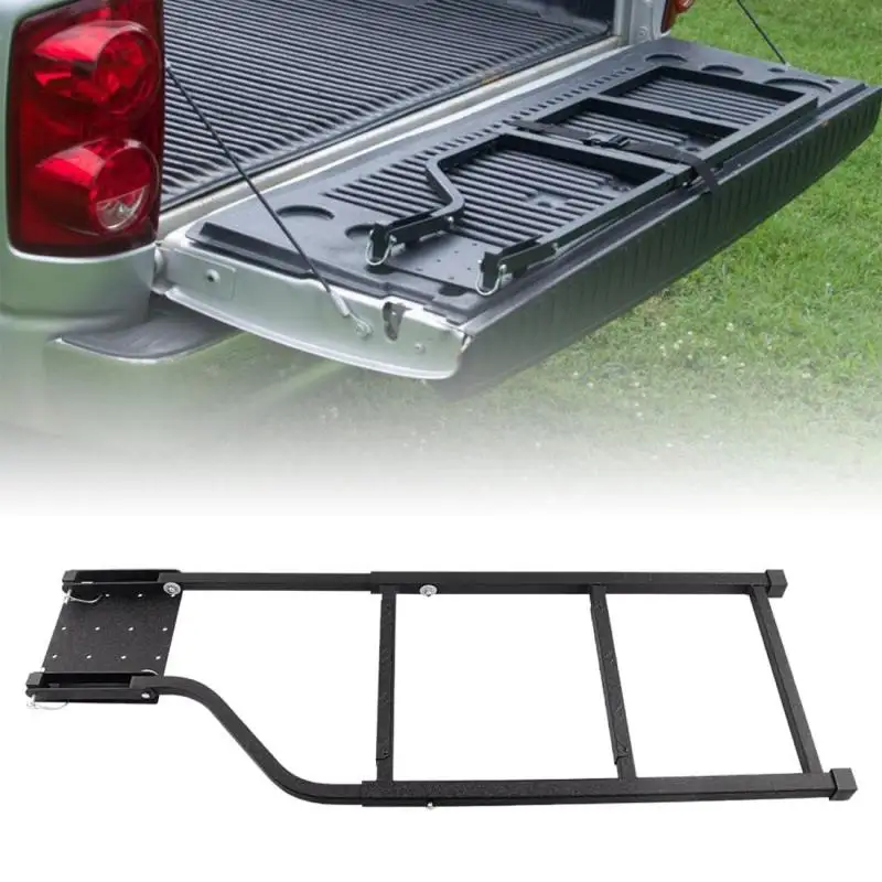 Tailgate Ladder Step Foldable Truck Ladder Pickup Step Grip Plates Ladder Feet For Ford Ranger T6 T7 T8 2012 -2022 Universal
