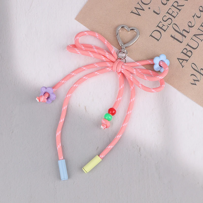 Porte-clés en ULtressée en nylon coloré, pendentif de mode de personnalité, fleur de conception créative