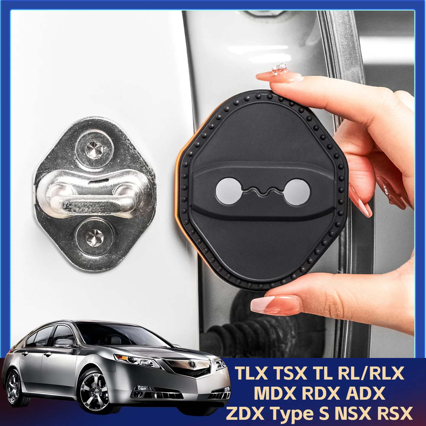 2/4Pcs Silicone Car…