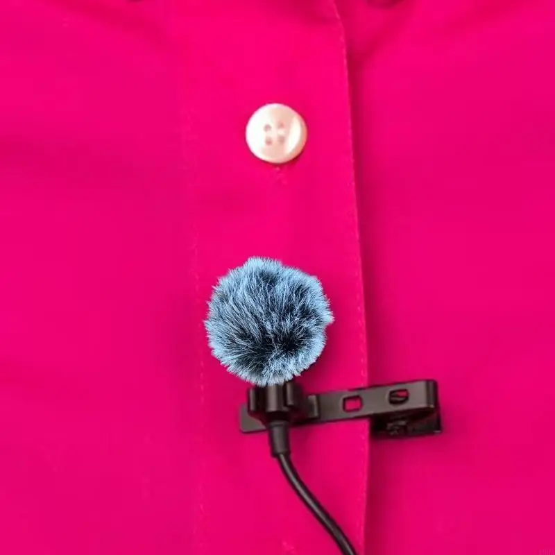 Lavalier Microphone Furry Windscreen Muff Microphone Wind Cover Fuzzy Microphone Cover for MIC Microphone Accessory 193A