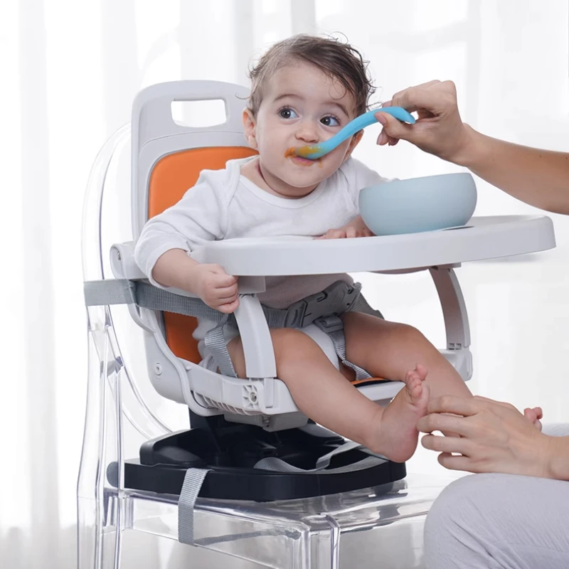 Sedie da pranzo per bambini, seggiolone portatile multifunzionale, seggiolone pieghevole per mangiare seggiolone per l'allattamento del bambino