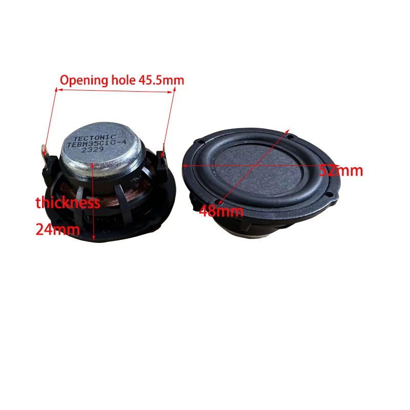 6Ohm 10W كامل المدى المتكلم BMR 2 بوصة الألمانية ل TECTONIC الراقية تكنولوجيا التردد الكامل لوحة مسطحة العسل الحجاب الحاجز Lo