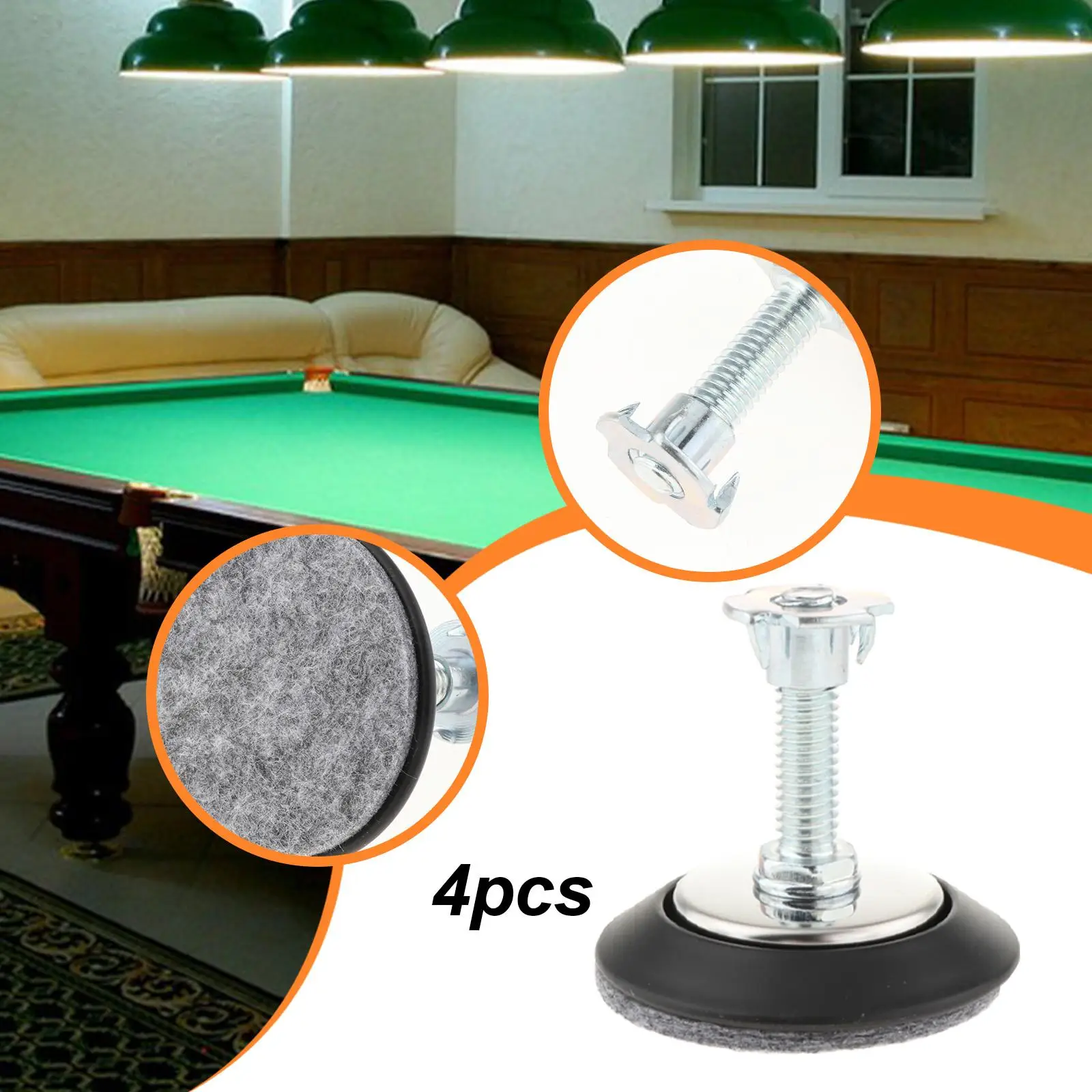 Leveler for Pool Table Professional Billiard Leg Adjuster Kit for Football Soccer Game Tables