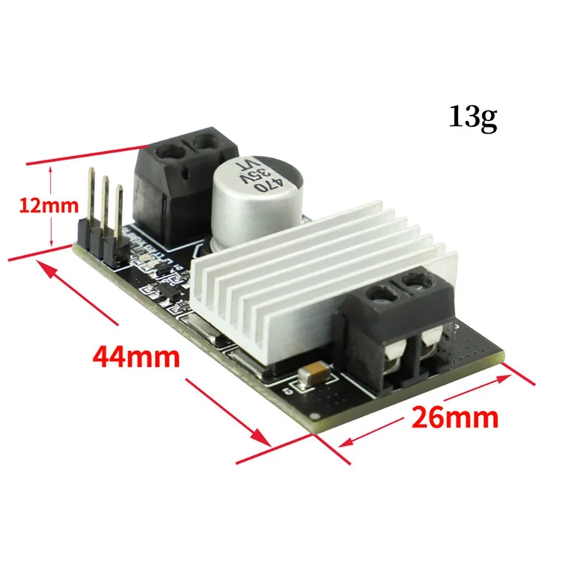 Y43A-10A Modul Penggerak Motor DC Maju dan Mundur Pengaturan Kecepatan PWM Peredupan 3-20V Modul Arus Tinggi Tegangan Rendah