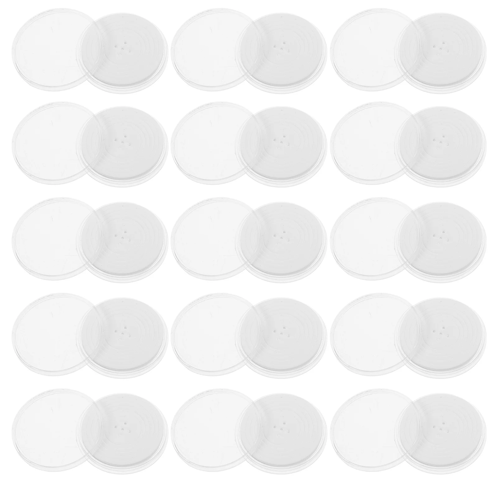 20Pcs Transparent Coin Collector Box Adjustable Padding Coin Holder Storage Organizer for Commemorative Quarter Display