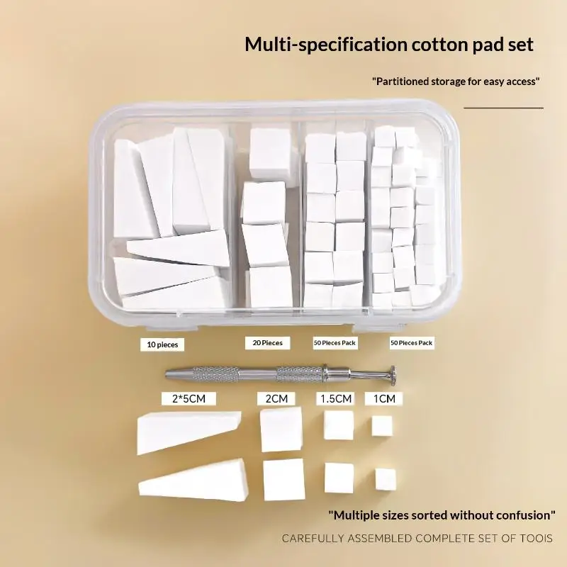 130Pcs Nail Art Sponge Set Gradient Nail Brushes Gel Polish DIY Design Nail Sponge Grab Pen Manicure Supplies Tools