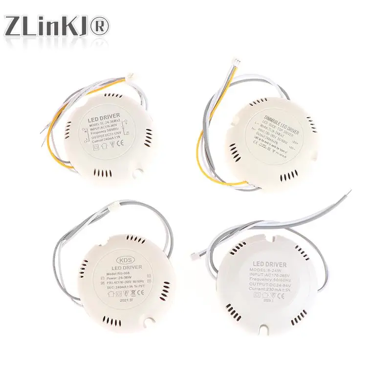 8-24W/25-36W LED Driver Light Ceiling Lights Power Supply Double Color Lighting Transformers AC176-265V 240-300mA LED Driver