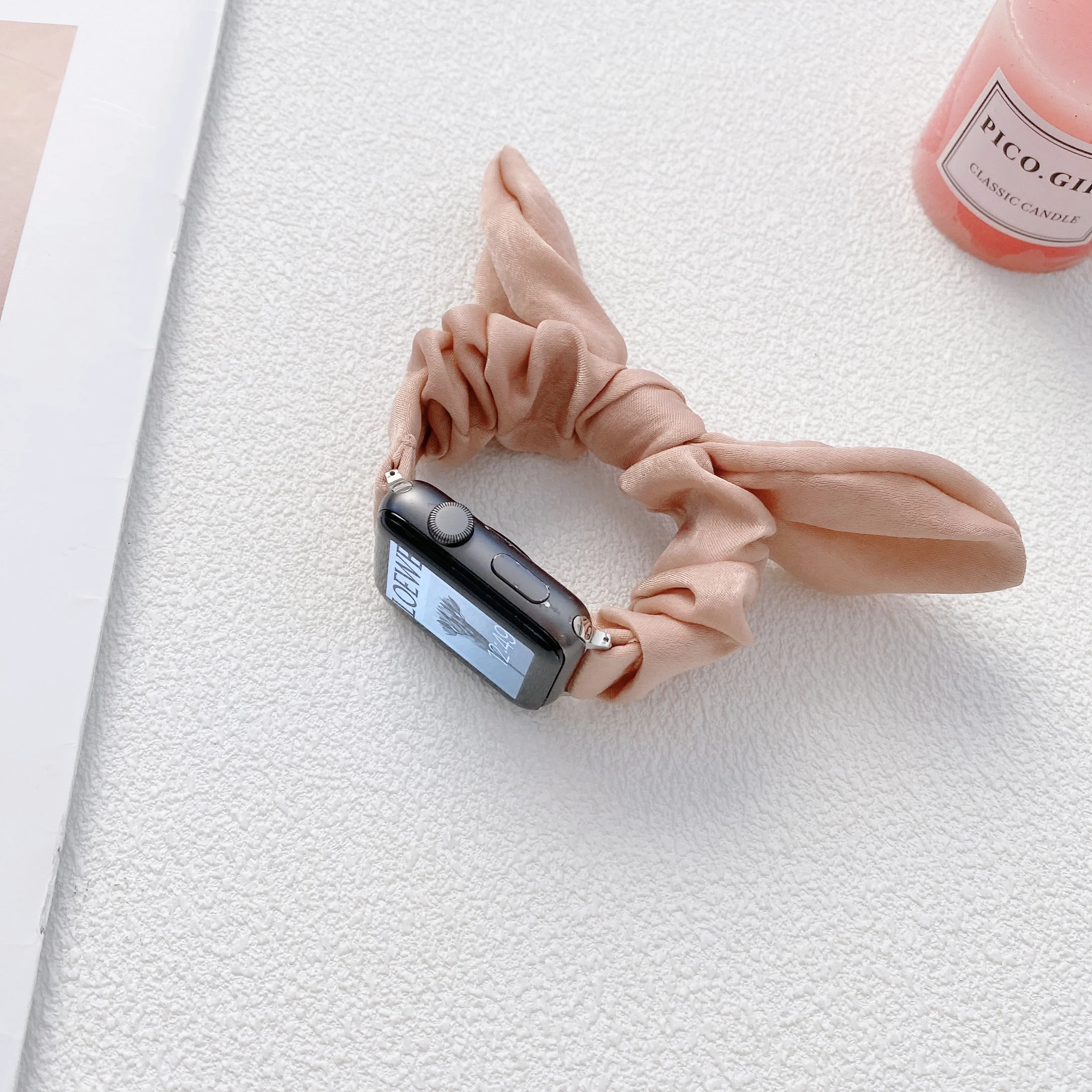 Mode Elastische Dame Armband für apple watch 38/42mm stoff bowknot Strap Für Iwatch band SE7 6 5 4 3 2 1 41mm 45mm 40mm 44mm