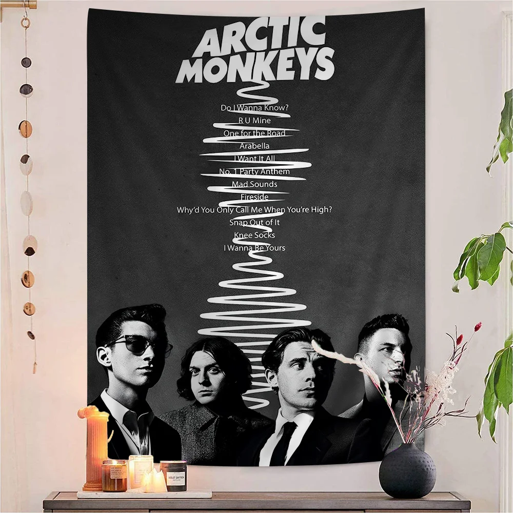 R-Rock Bands A-Arctic Monkeys Anime Tapestry Art Science Fiction Room Home Decor Wall Art Decor