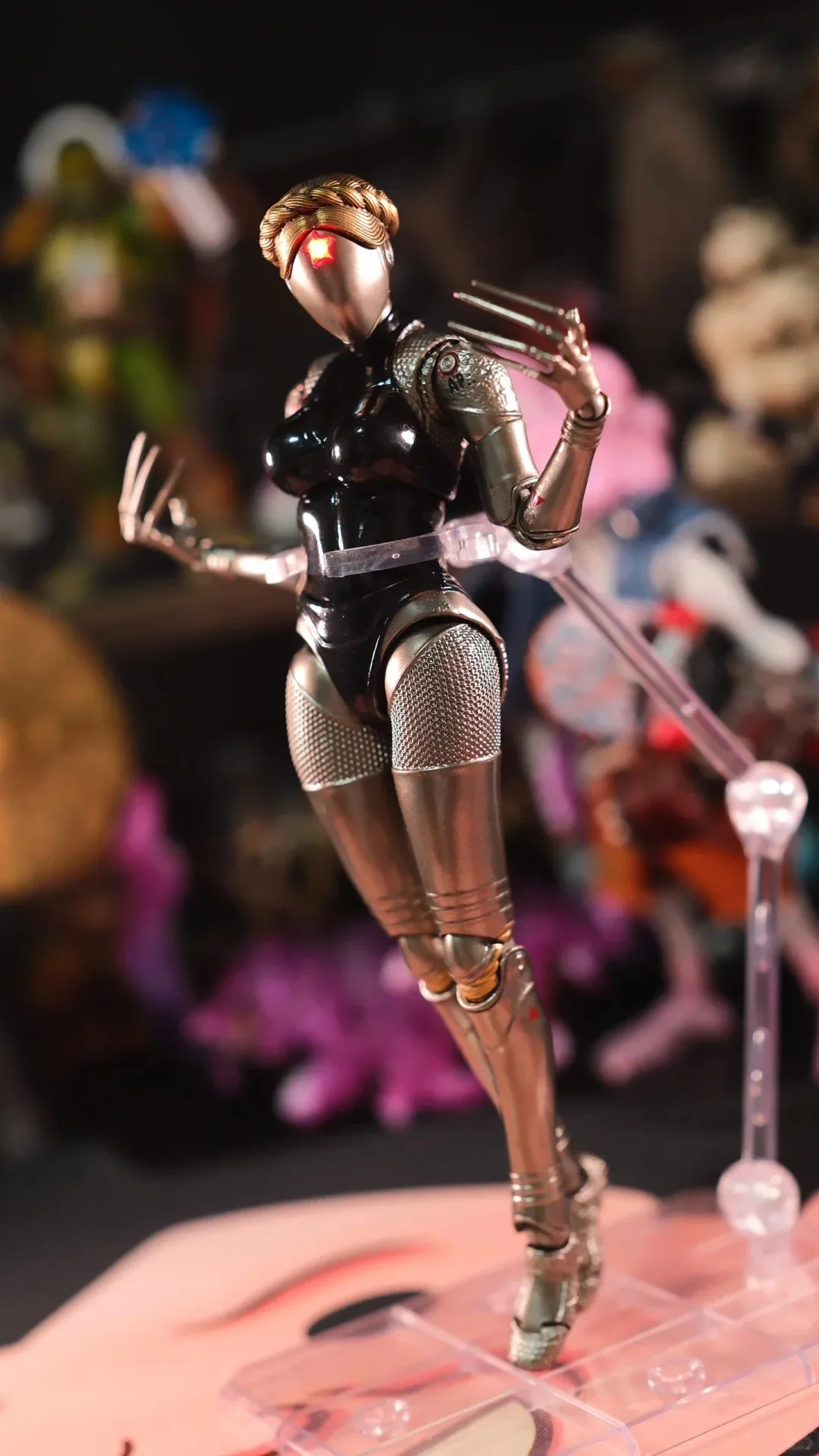 متوفر Wikeetoys WKT002 1/12 مقياس الذرية القلب أنثى روبوت التوأم راقصة 6 بوصة مجموعة كاملة 16.5 سنتيمتر عمل نموذج لجسم اللعب الهدايا #6