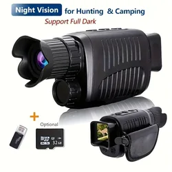 Monocular Night Vision Device 1080P HD Infrared 5x Digital Zoom Hunting Telescope Type-c Interface Memory Card Not Included