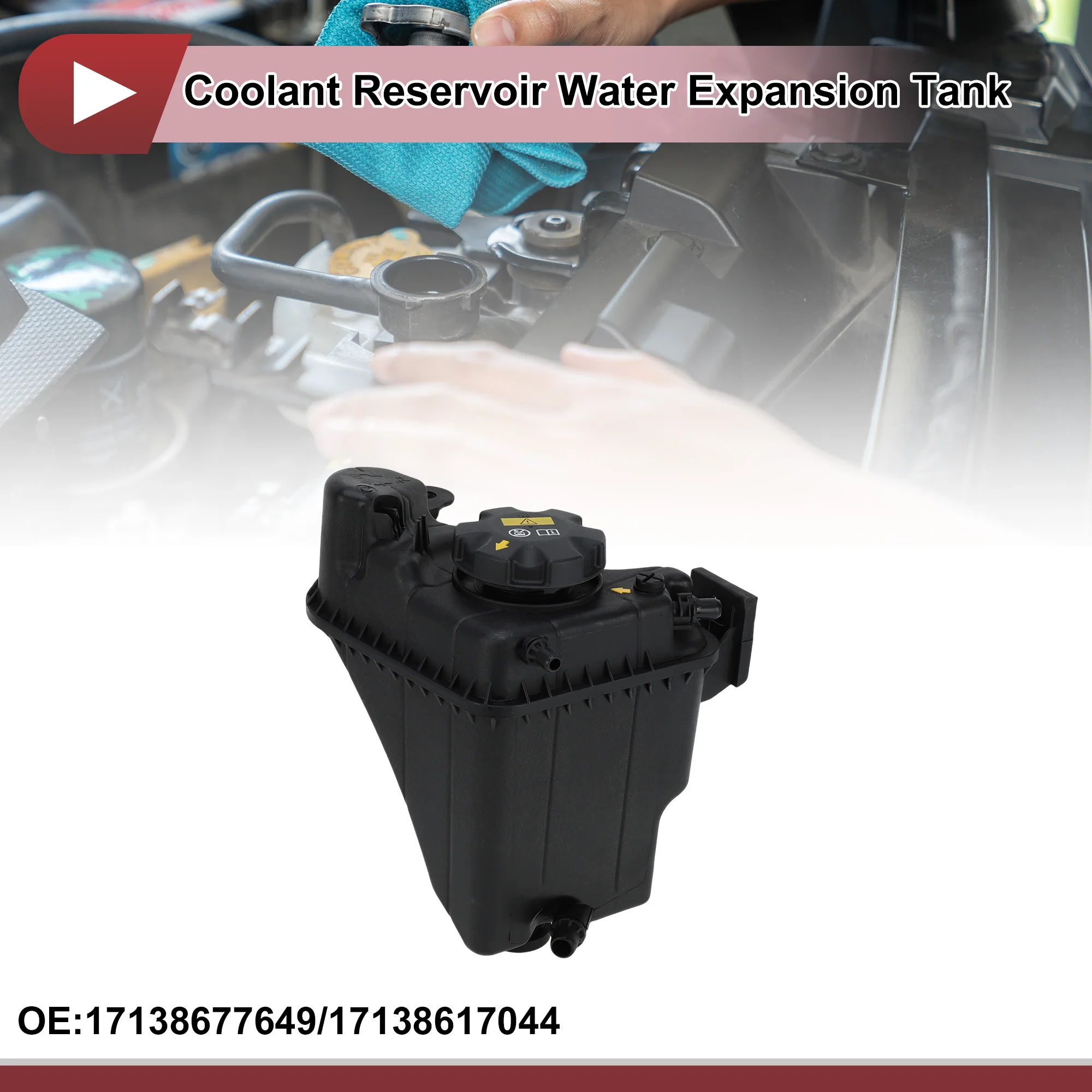 

UXCELL Engine Coolant Reservoir Water Expansion Tank for BMW F22 F23 F30 F31 F32 F36 230i Coolant Bottle No.17138677649