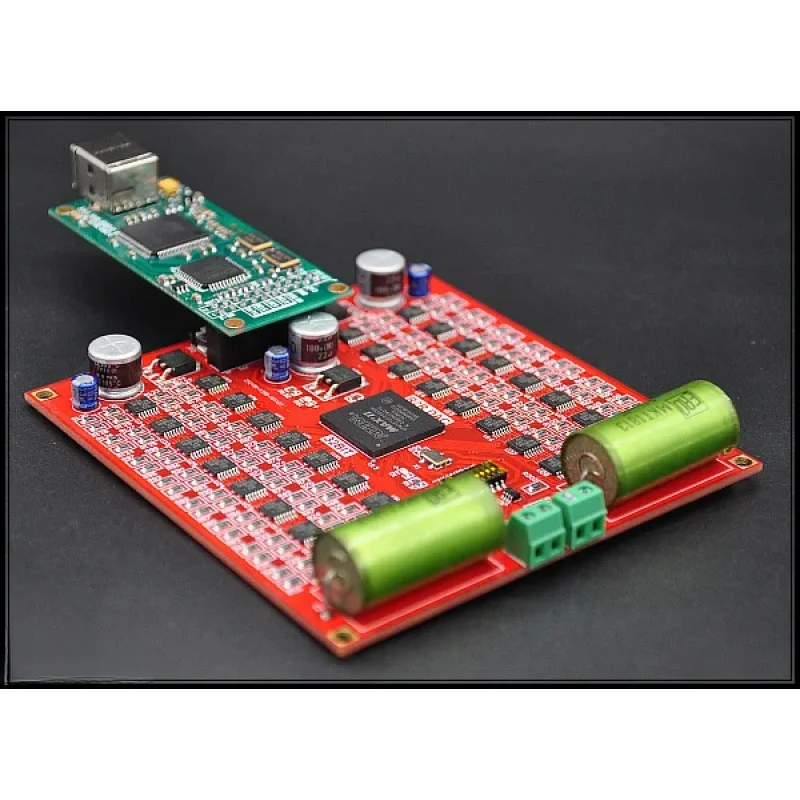 R2R DSD PCM DAC Fully Discrete 32-Bit Board With Direct Double Decoding Automatic Identification And Display