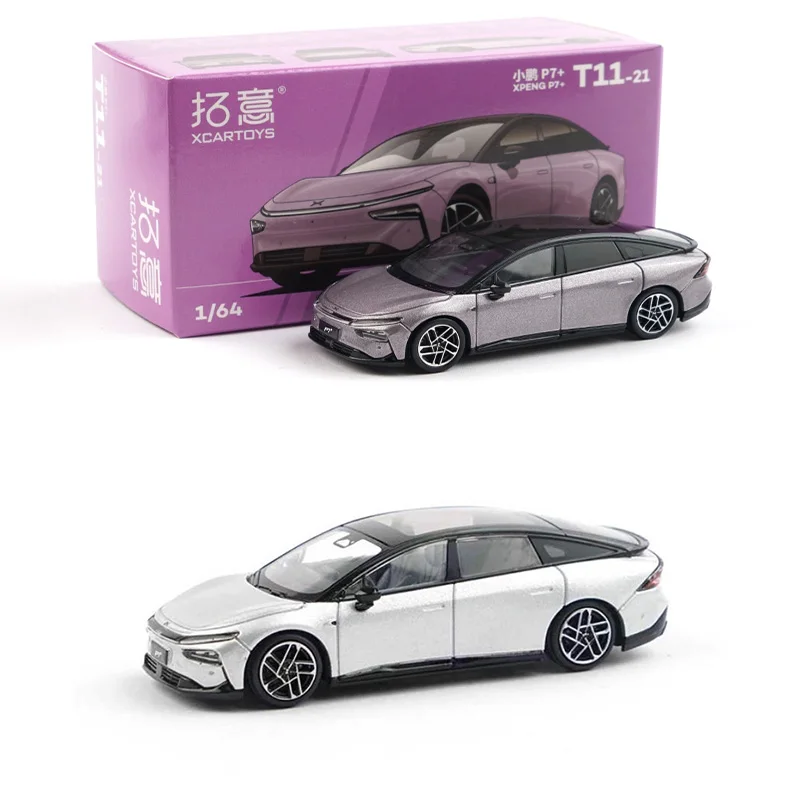 โมเดลรถซีดาน XPENG P7+ สเกล 1/64 ทำจากโลหะผสม สำหรับตั้งโชว์ ของสะสม ของที่ระลึก ของตกแต่ง