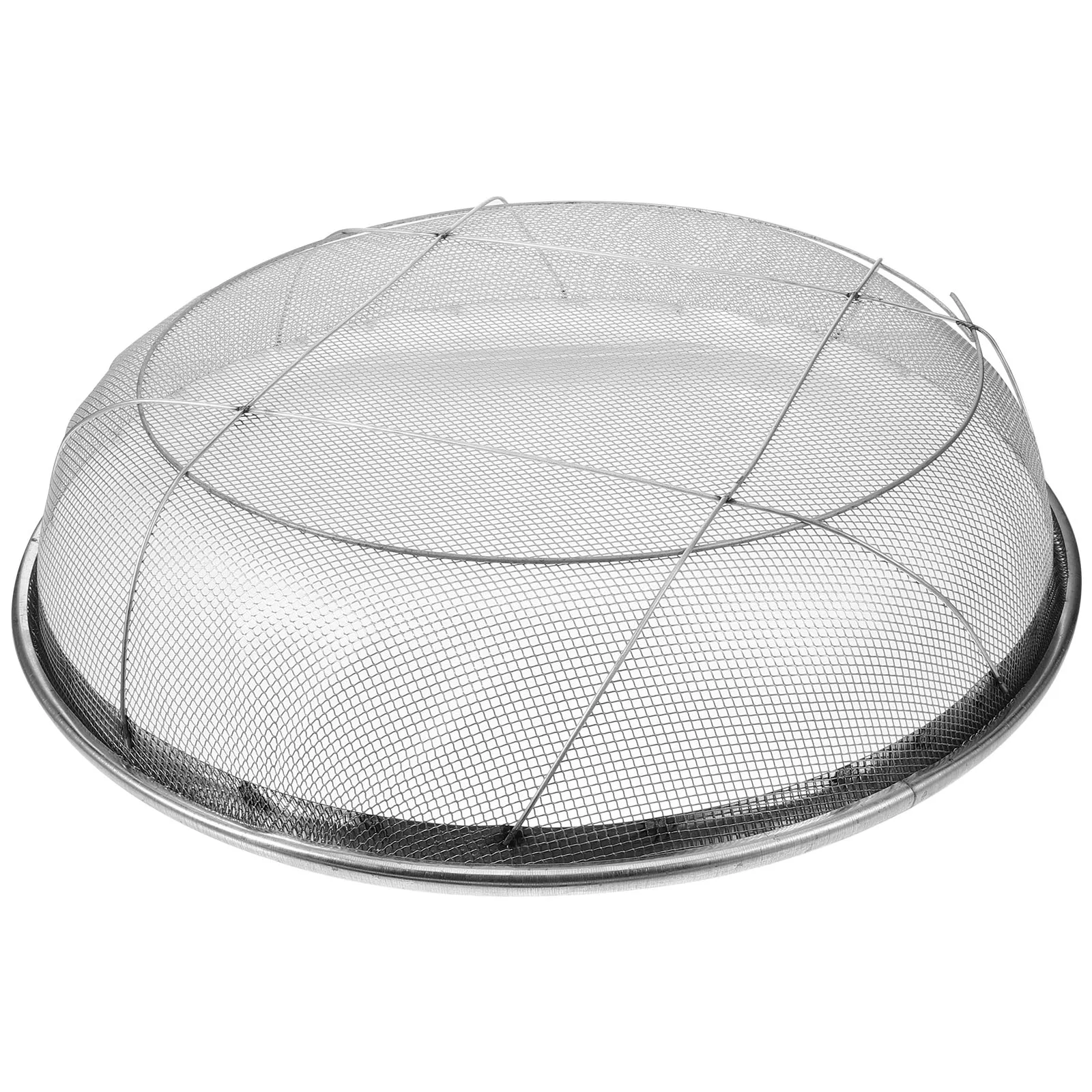 

Sieve Gardening Soil Metal Strainer Tray Sand Compost Sifter Potting Mesh for Rocks Silver Dirt Manual