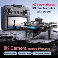 KBDFA A14C Drone Professional 8K HD Dual Camera FPV Brushless Motor Optical Flow Hovering Obstacle Avoidance Four-Axis RC Drone