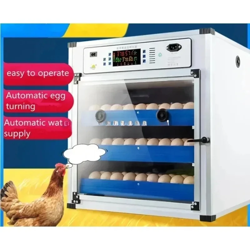 Fully Automatic Chicken And Quail Incubator With 68/204 Eggs, 220V Or 220V &12V