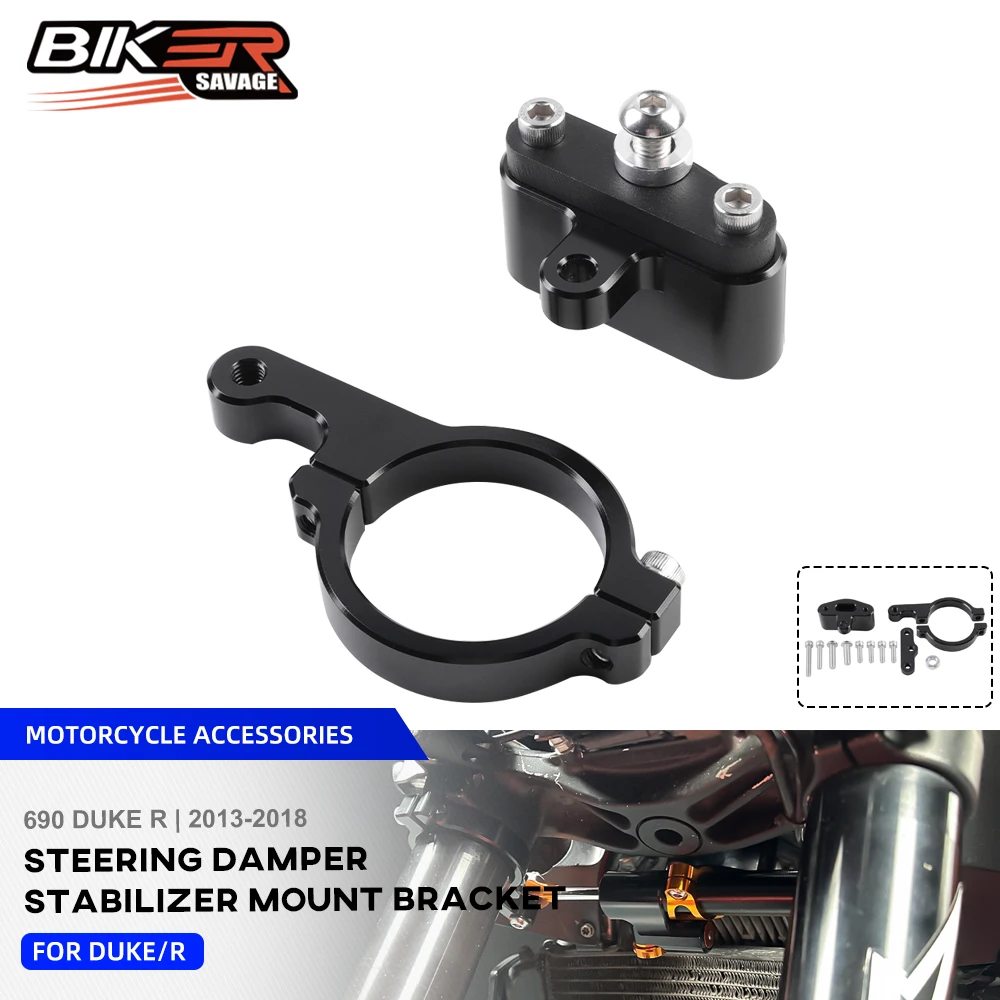 

2018 Steering Damper Stabilizer Mount Bracket For 690 Duke R 2013+ Motorcycle Accessories Linear Reverse Safety Absorber Bracket