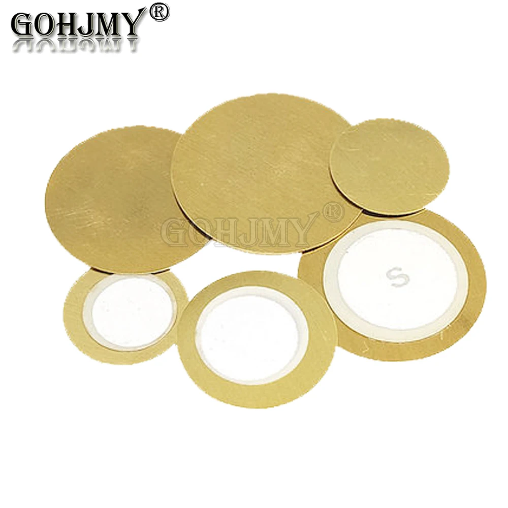20 Stück Piezo elemente Summer Echolot Sensor Trigger Trommel scheibe Kupfer Piezo Lautsprecher 12mm 15mm 20mm 27mm piezo elektrisch