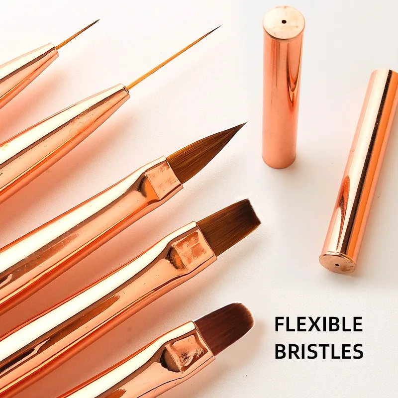 NEW 1/5 PCS Nail Brush for Manicure Art Brush Acrylic Nail Salon Brush Gadgets Nail Supplies for Professionals ZJS01