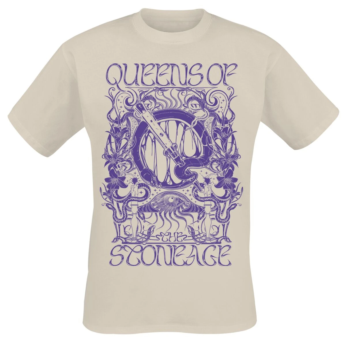 Top Queens of The Stone Age Graphic Cotton Band T-shirt Unisex Summer Short Sleeve Fashion Brand Tee Luxury Casual Vintage Tees