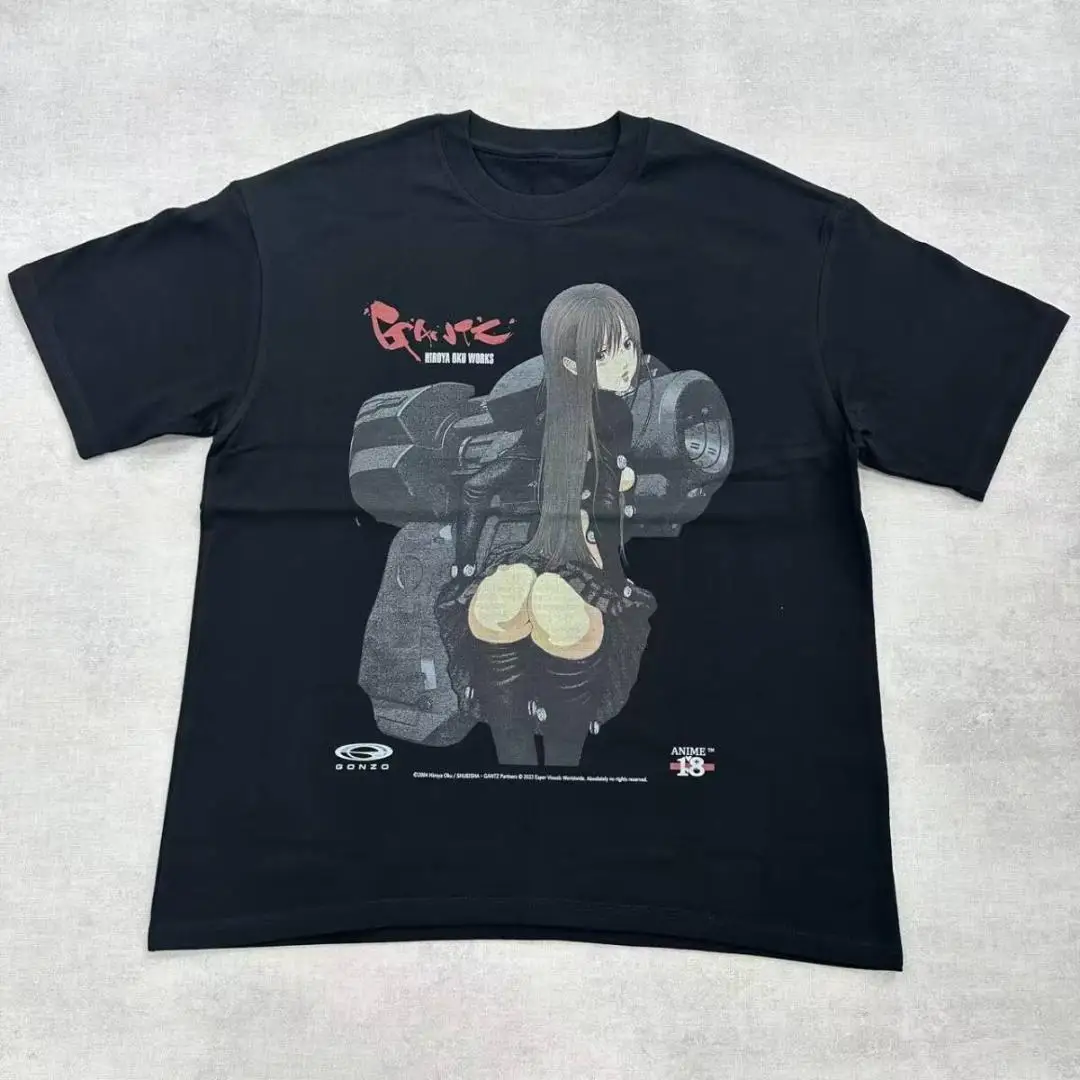 Gantz Kei Kishimoto Anime Manga Grafik-T-Shirt aus Baumwolle für Herren und Damen, Streetwear-T-Shirt – Detail 7