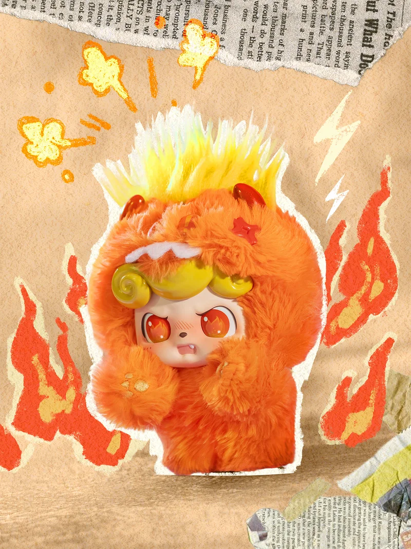 

Miniso Q Treasure Emotion Hair Monster Series Blind Box Trendy Play Ornament Gift Cute Girl Birthday Gift