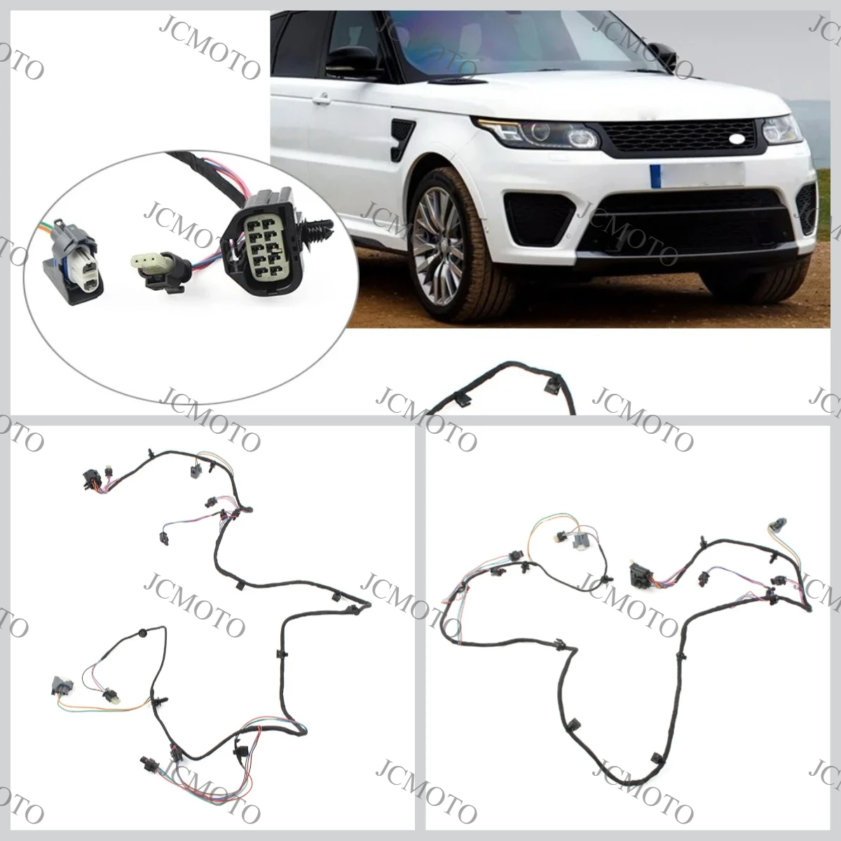 PDC Wiring Harness LR089642 For Land Rover Range Rover Sport L494 2014 2015 2016 2017 Auto Front Bumper