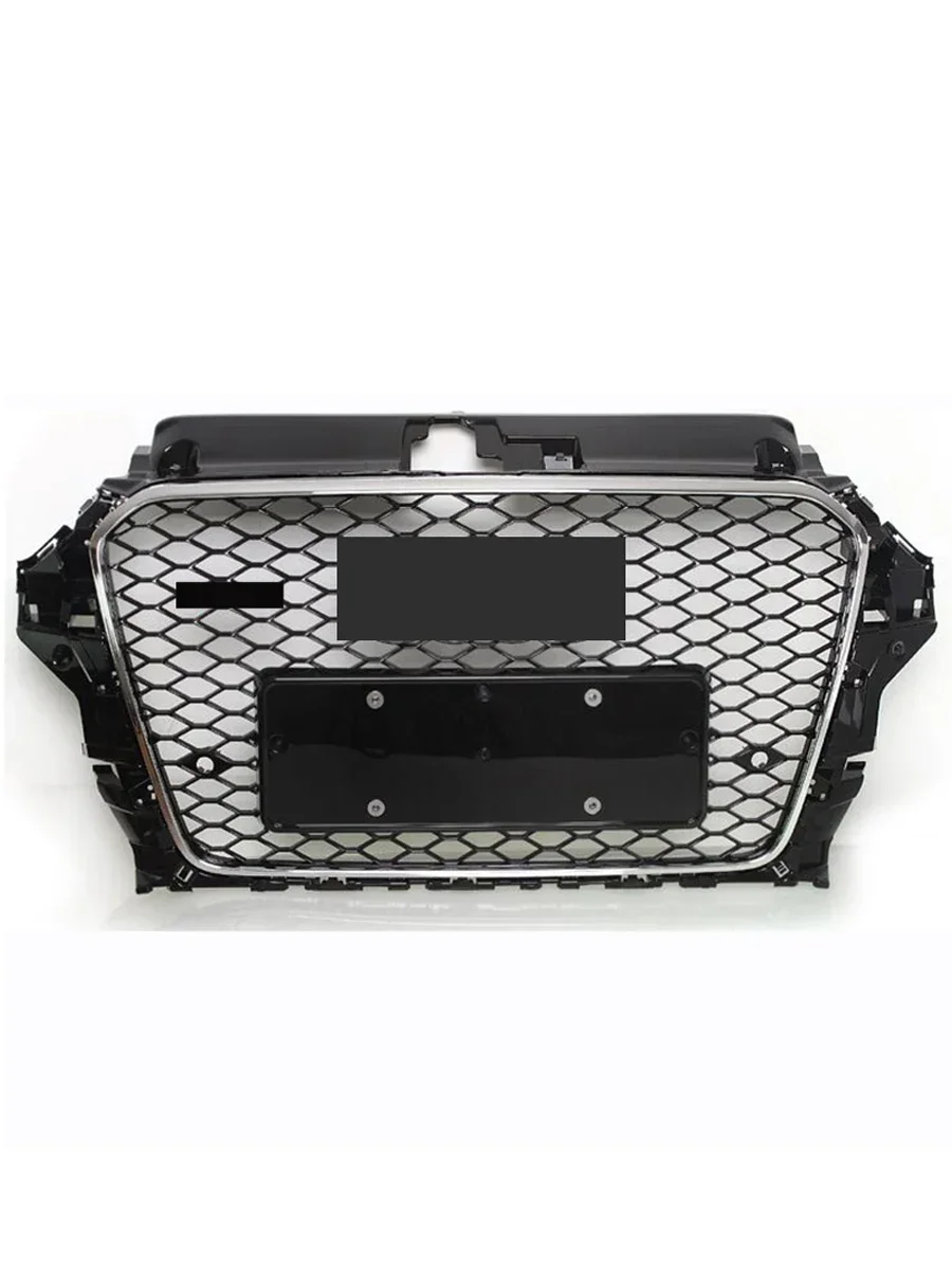 Car Front Bumper Grill Center Grille Sliver Frame For Audi A3/S3/RS3 8V 2014 2015 2016