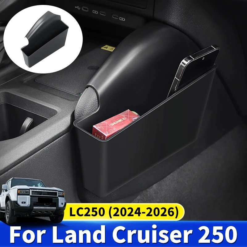 

For Toyota Land Cruiser LC250 j250 Prado 250 1958 Series 2025 2024 Central Control Side Storage Box Black Interior Accessories