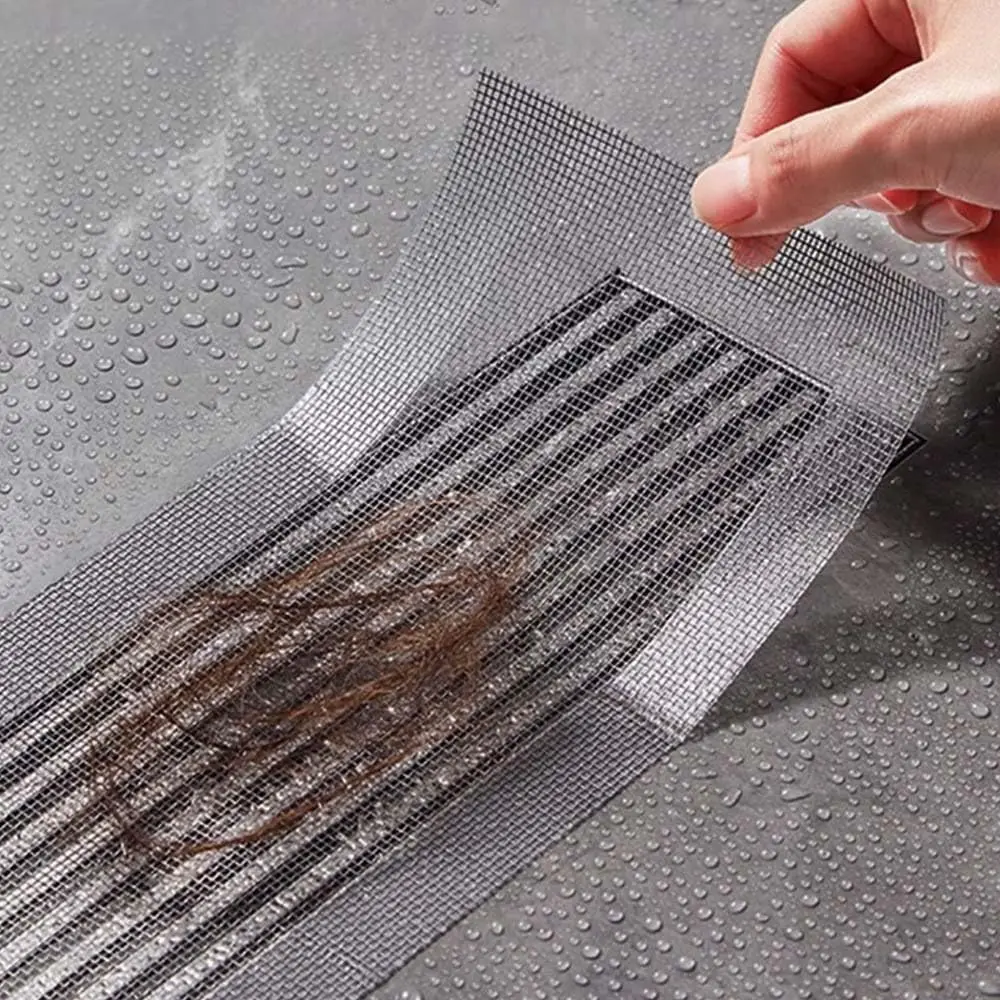 Disposable Hair Drain Stickers Customizable Mesh Hair Catcher for Bathroom Tub  Kitchen Sink Easy Install Drain Protector Filter