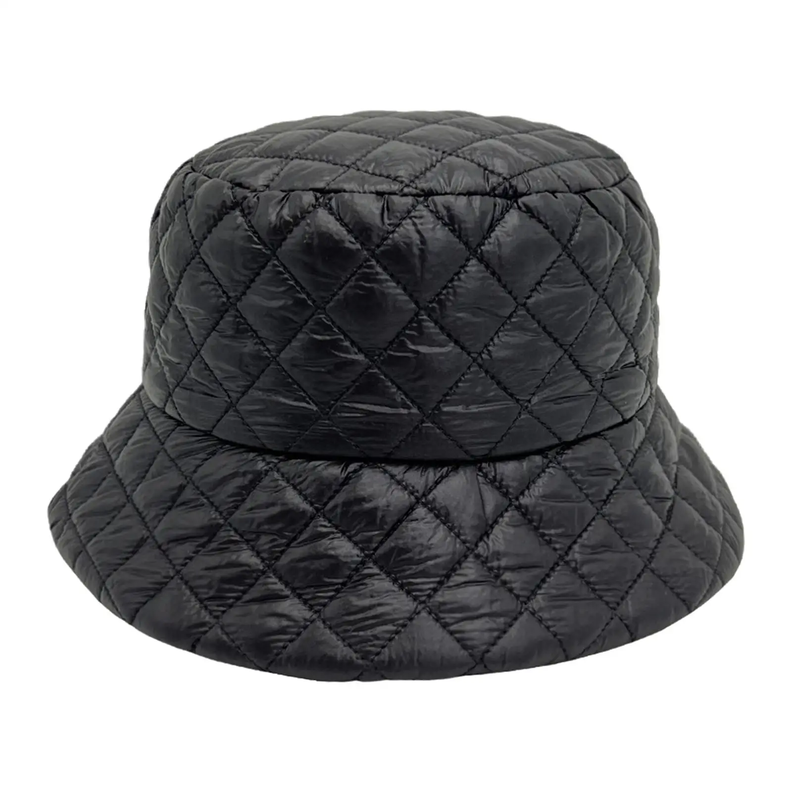 Winter Bucket Hat Stylish Lightweight Quilted Filled Headwear Soft Comfortable Warm Hat Fisherman Cap for Girls Adults Men Women