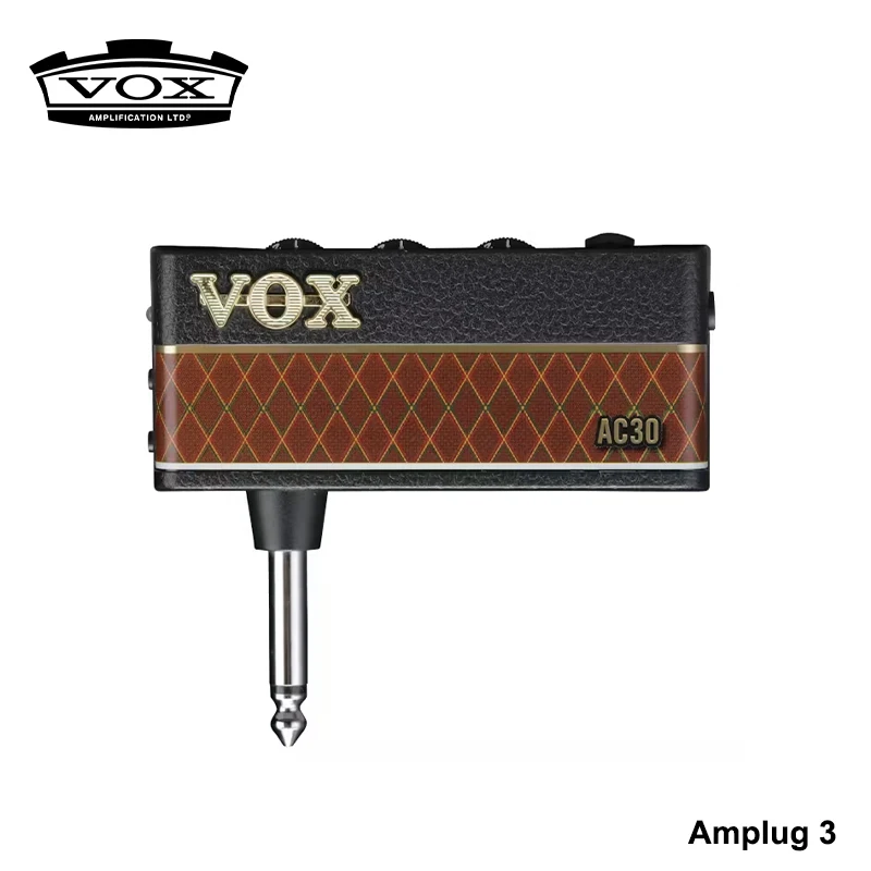 Vox amPlug 3 Boutique Headphone Guitar Amp AC-30 Bass High Gain Modern Bass UK Drive US Silver Headphone Amplifier