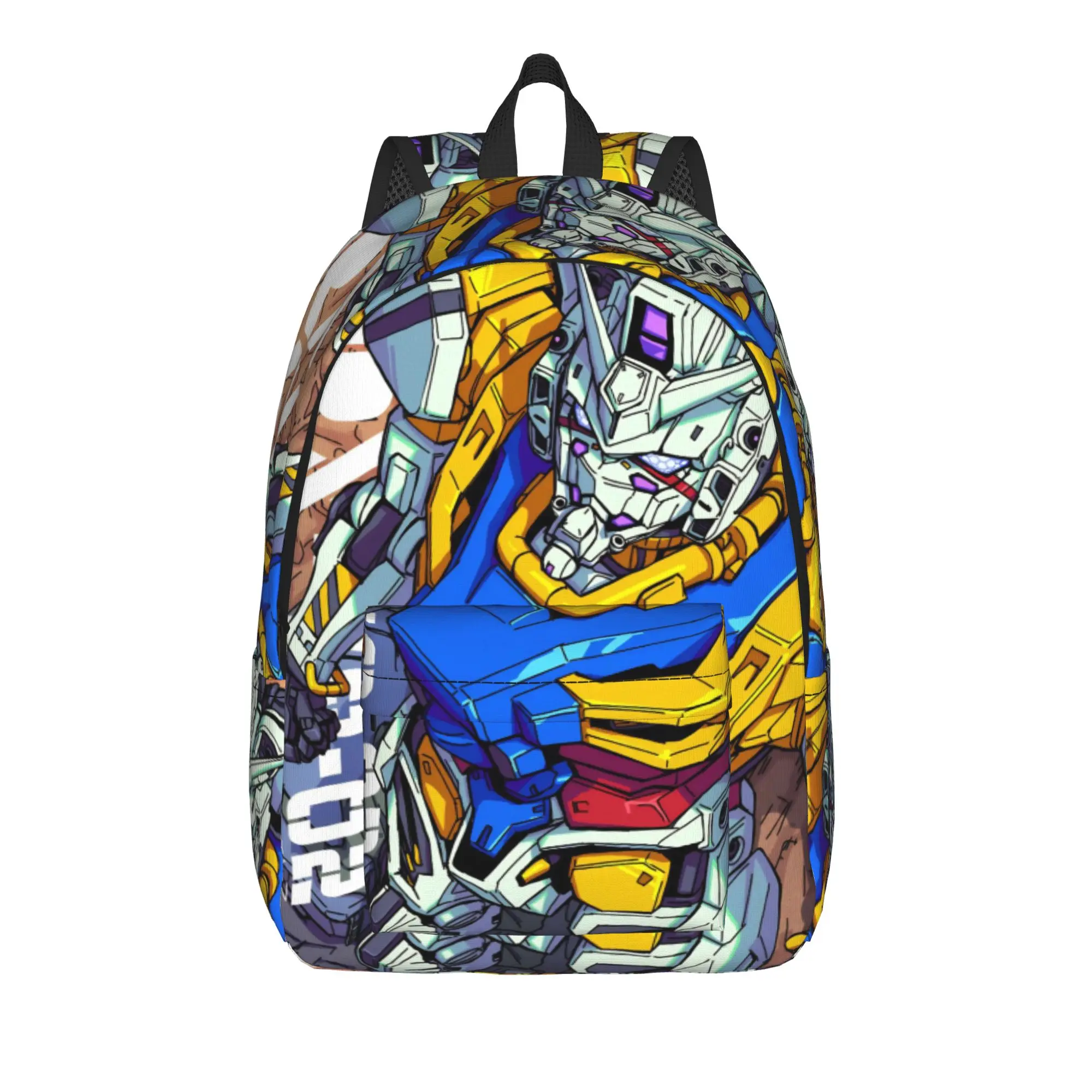 mobile suit gundams Backpack for Men Women Cool Student Business Daypack  Laptop Canvas Bags with Pocket