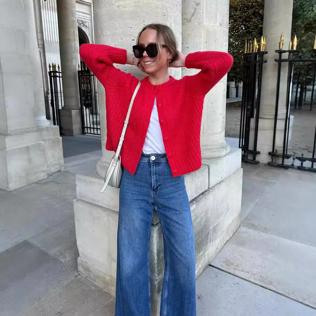 

Pure Color Knitted Long Sve Open Cardigan Women's Autumn New Sle Loose Fit Comfortable Warm Nylon Material Online Exclusive