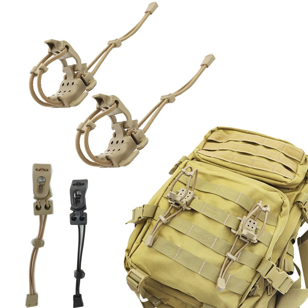 

2/5pcs Multifunction Tacticals Flashlight Clip Molle Gear Organizer Water Bottle Fixed Binding Clip Fastener for Backpack