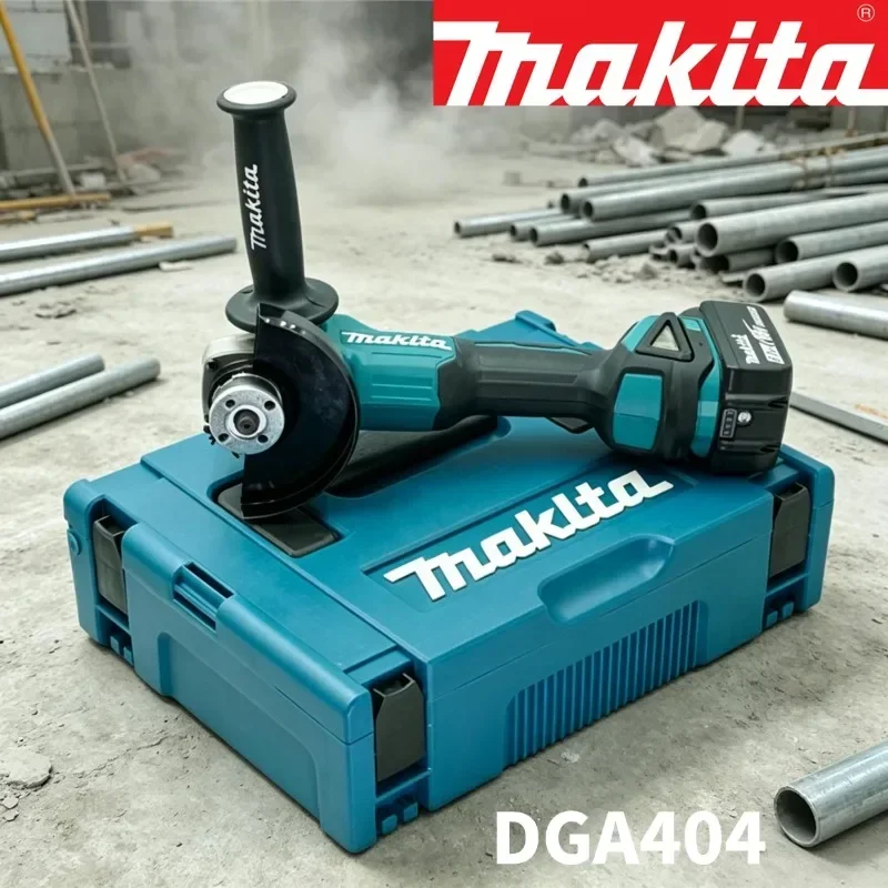 Makita 18V DGA404 Akku-Winkelschleifer, bürstenlos, 125/100 mm, Lithium-Akku, wiederaufladbar, Hochleistungs-Schneid- und Poliermaschine