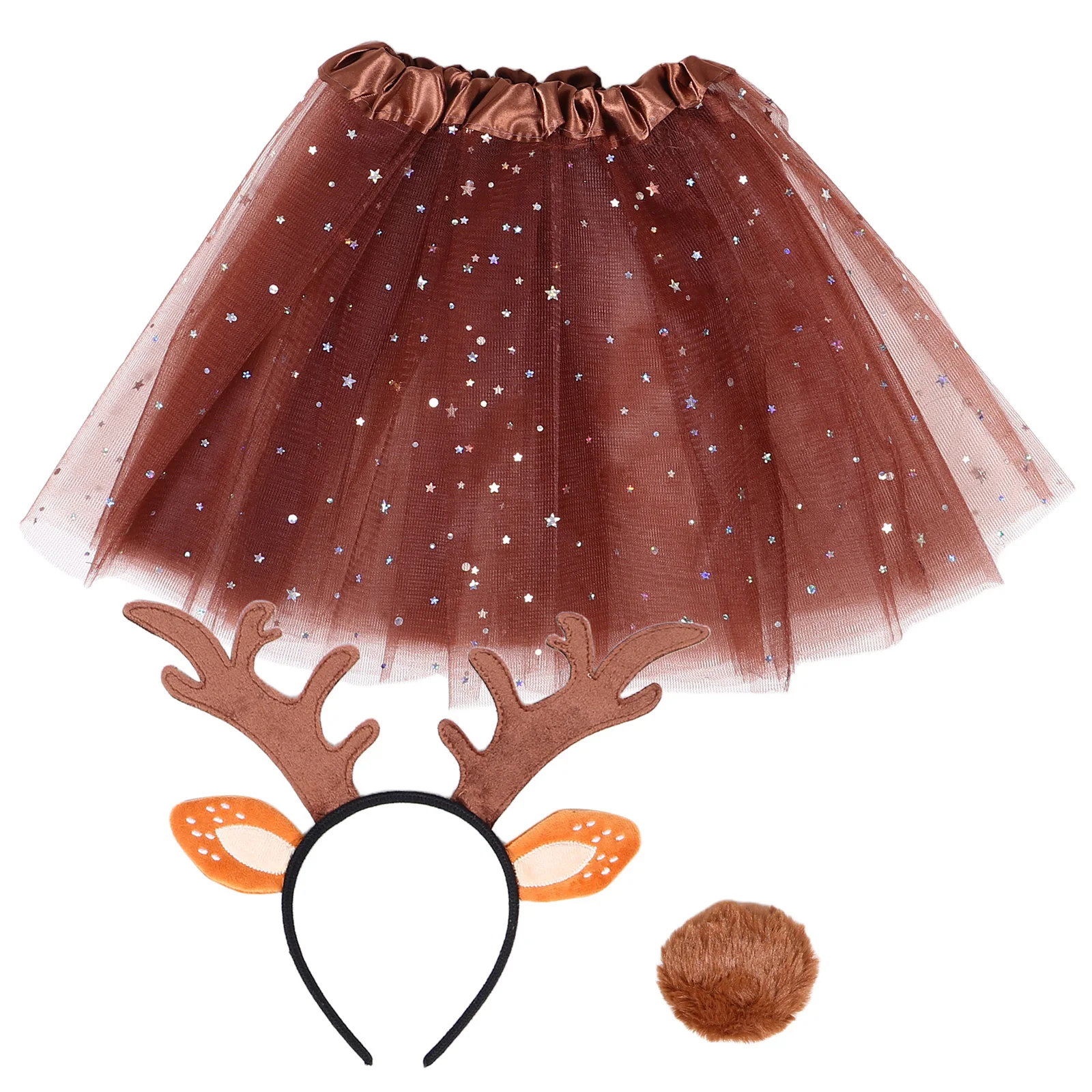 1 ensemble 1 ensemble bandeau en bois de cerf oreilles d'animaux Kit de Costume pour enfants adultes Halloween fête Cosplay carnaval accessoire décor