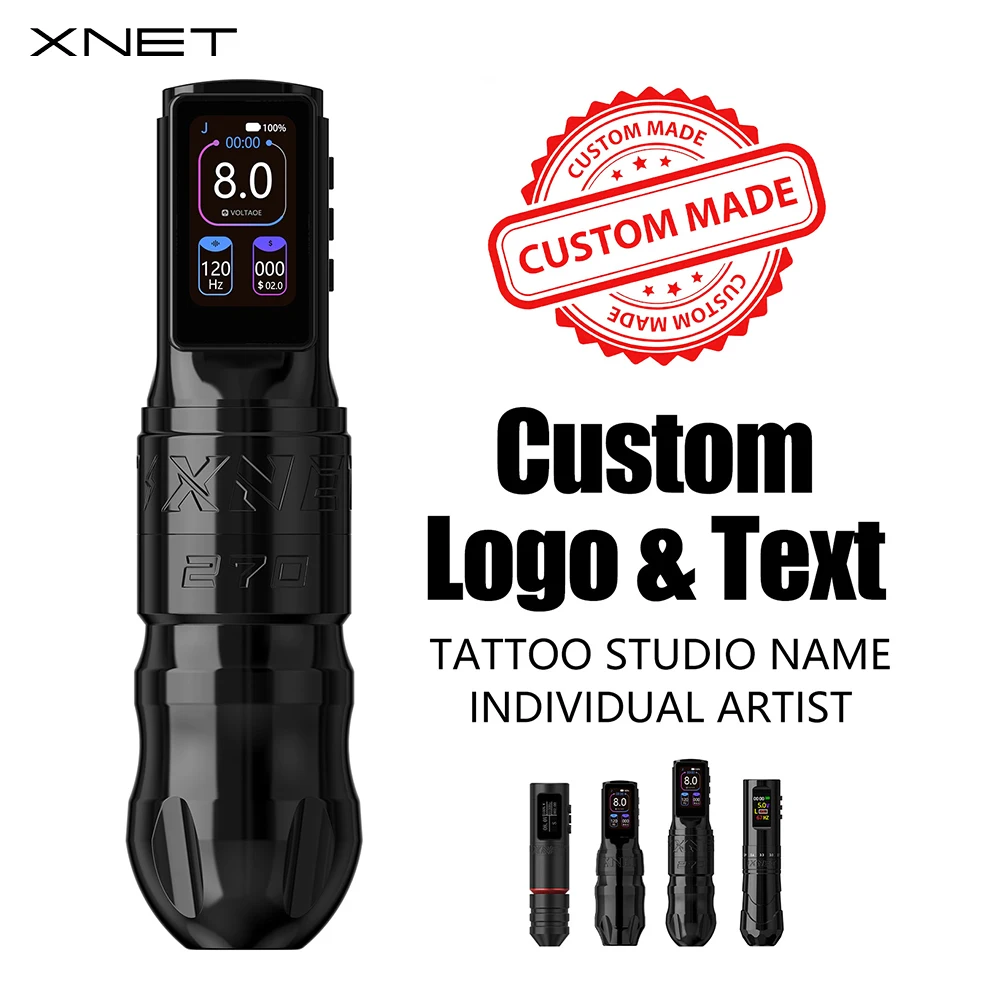 

XNET Tattoo machine Personal Custom Logo&Name Titan Max Titan 270 Brushless Motor Multi-purpose Battery Tattoo Pen For Tattoo