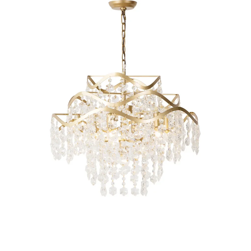 

Internet celebrity romance, living room, shell, chandelier, simple, modern