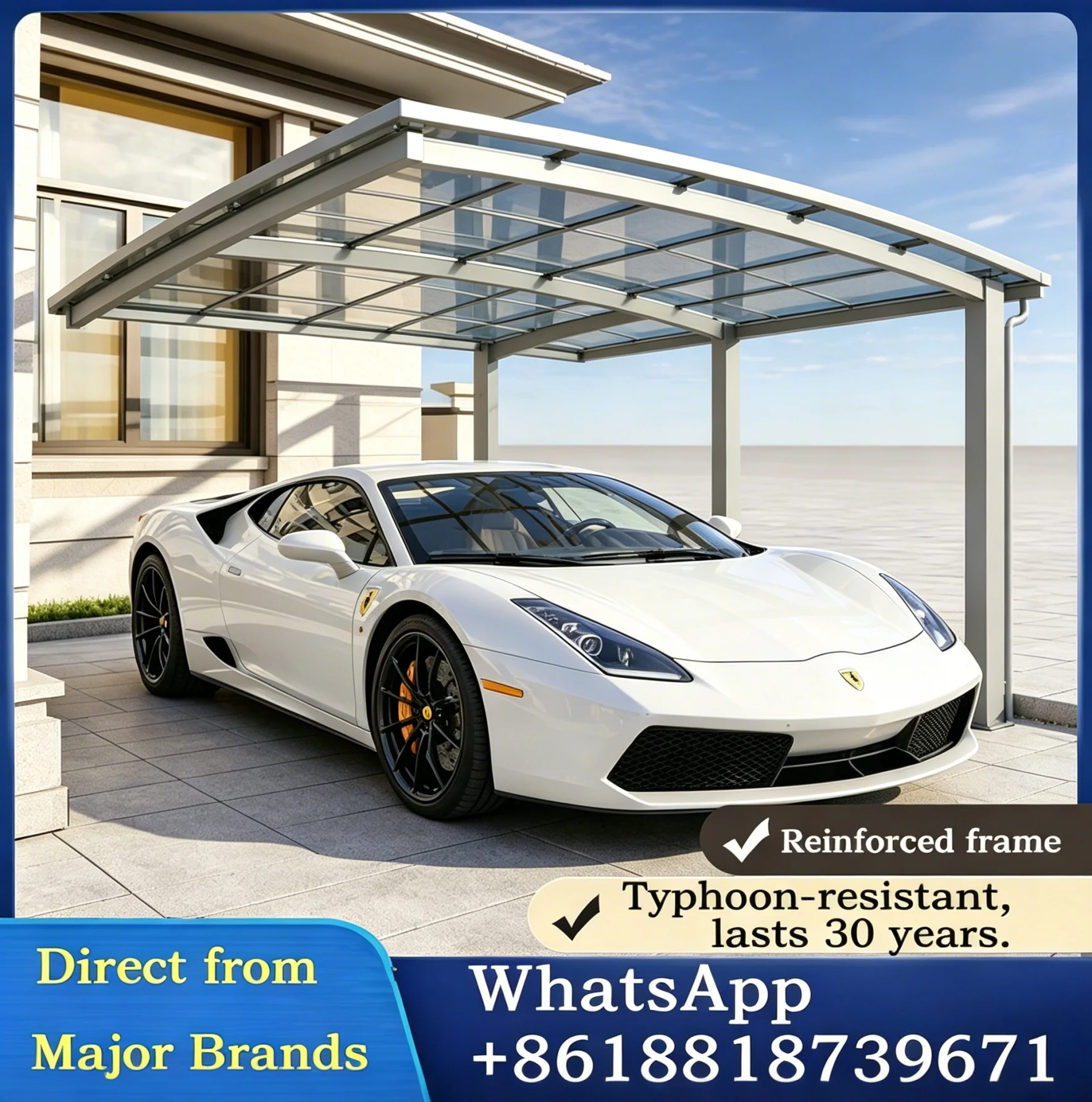 Baldachin Zelt moderne benutzer definierte Parkplatz Schuppen Sonnenschutz Markise Terrasse Pergola Aluminium legierung Carport Home Villa Pavillons Garten im Freien
